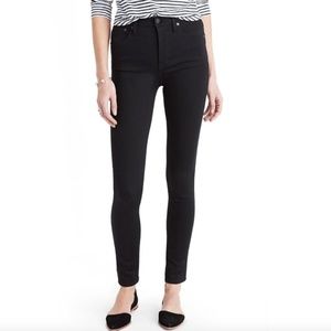 Madewell Black 10" High Rise Skinny Denim Jeans